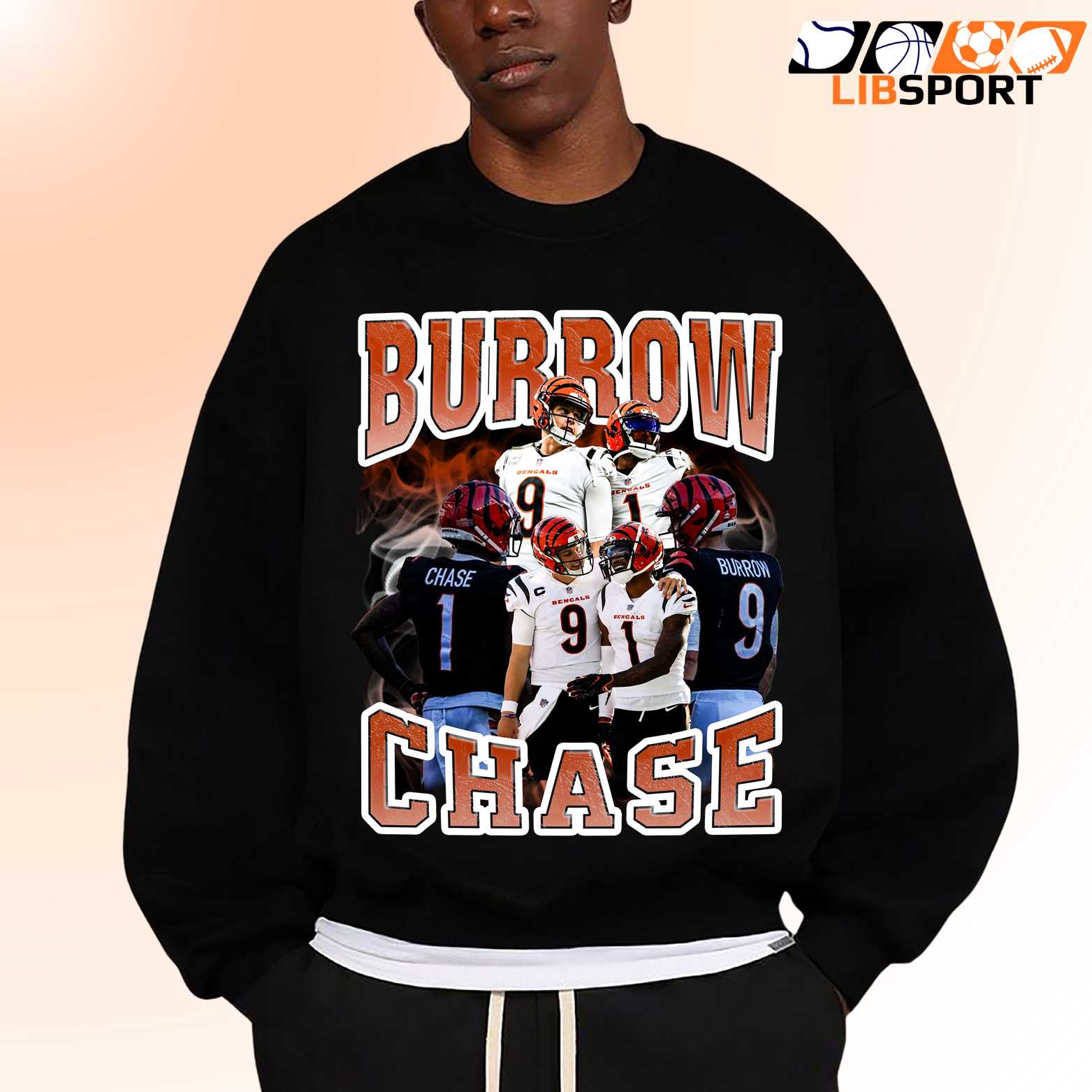 Burrow Chase T Shirt, Cincinnati Bengals Unisex Tee, Nfl Graphic Shirt